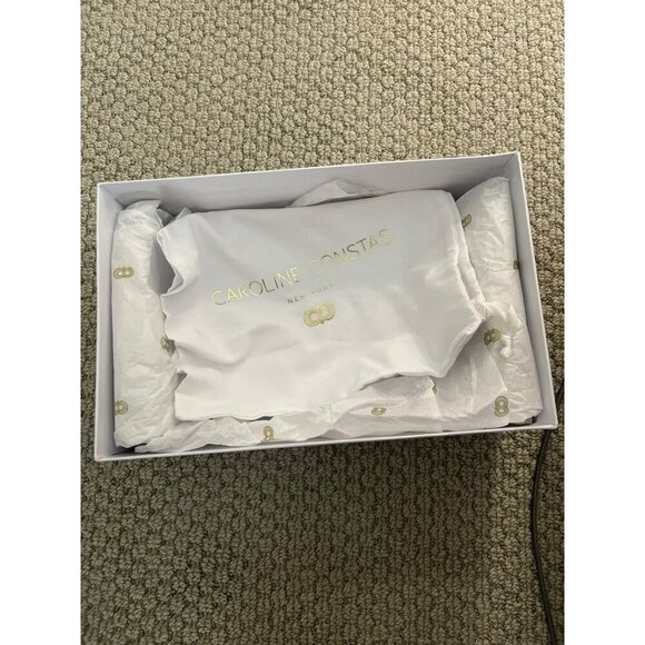 Caroline Constas $360 Silver Morgan Strappy  Sandals Designer Shoes NEW - Picture 12 of 12